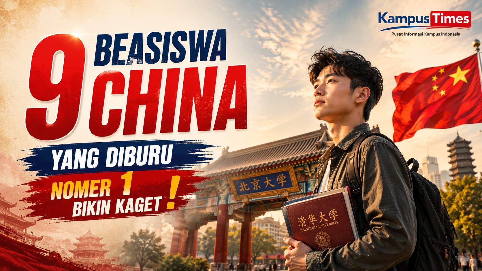 9 Beasiswa ke China 2026 yang Paling Diburu Mahasiswa Indonesia, Ada Kuliah Gratis dan Uang Saku
