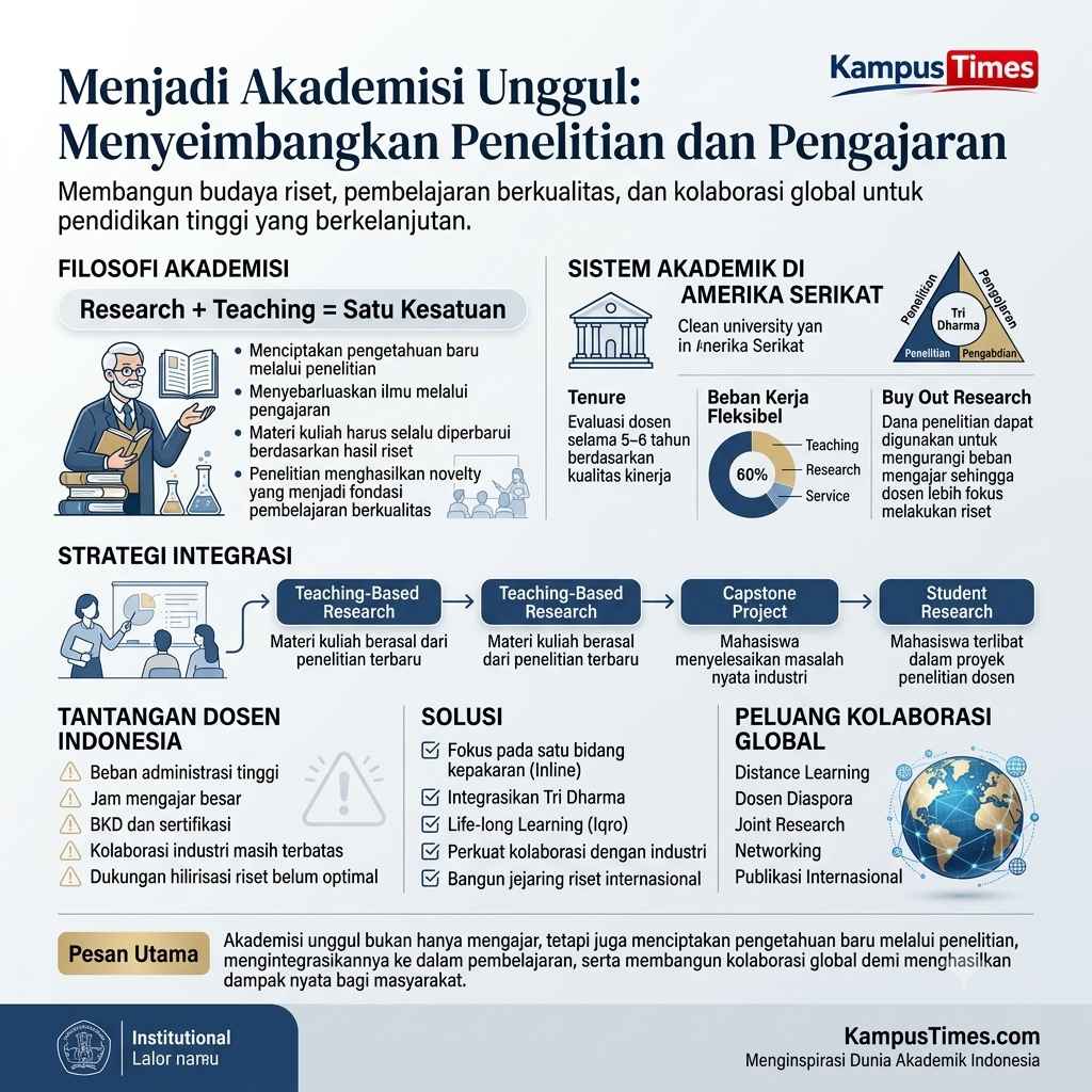Mengapa Penelitian dan Pengajaran Harus Berjalan Bersama?